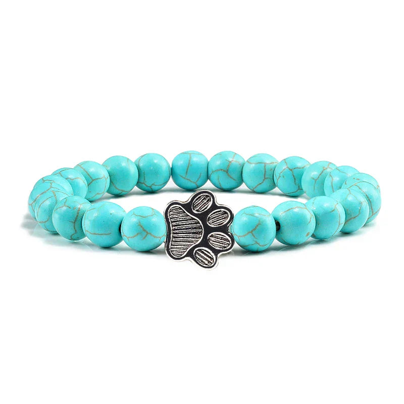 Pulsera de Patas con Perlas – Diseño de Piedra Natural