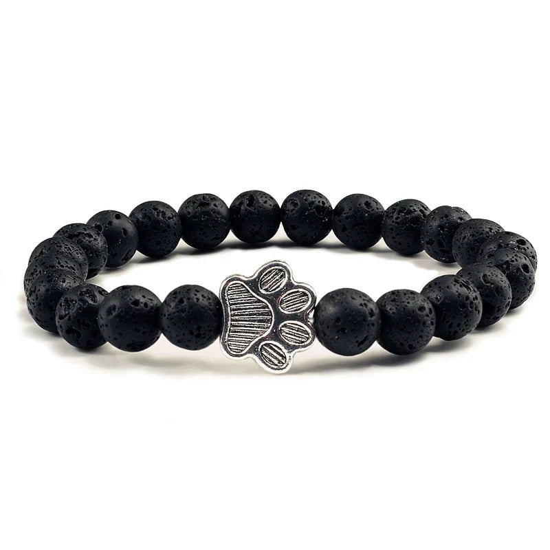 Pulsera de Patas con Perlas – Diseño de Piedra Natural