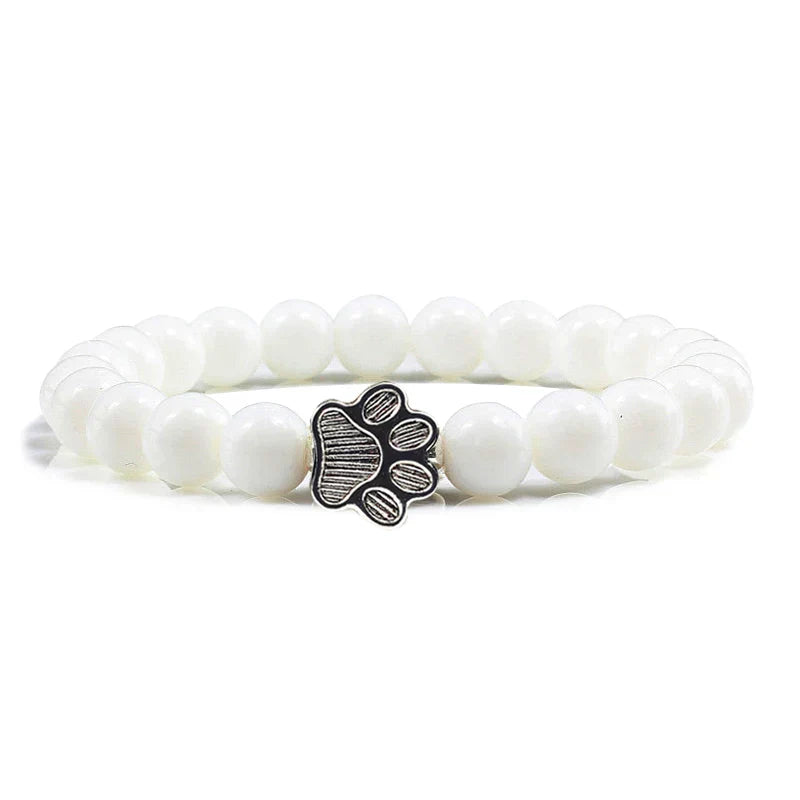 Pulsera de Patas con Perlas – Diseño de Piedra Natural