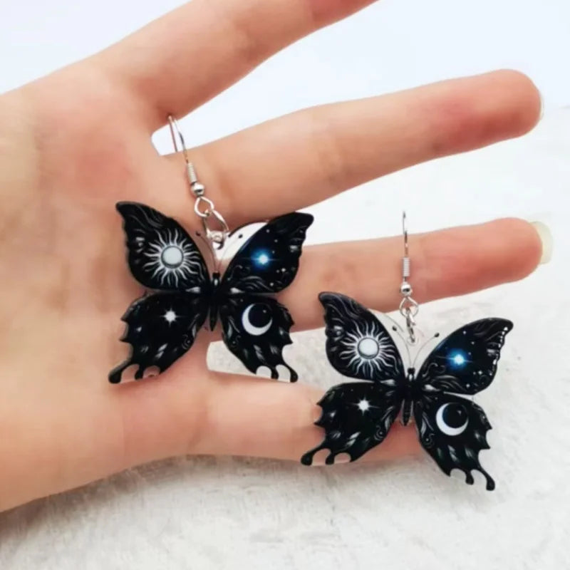 Pendientes de Mariposa Sol Luna
