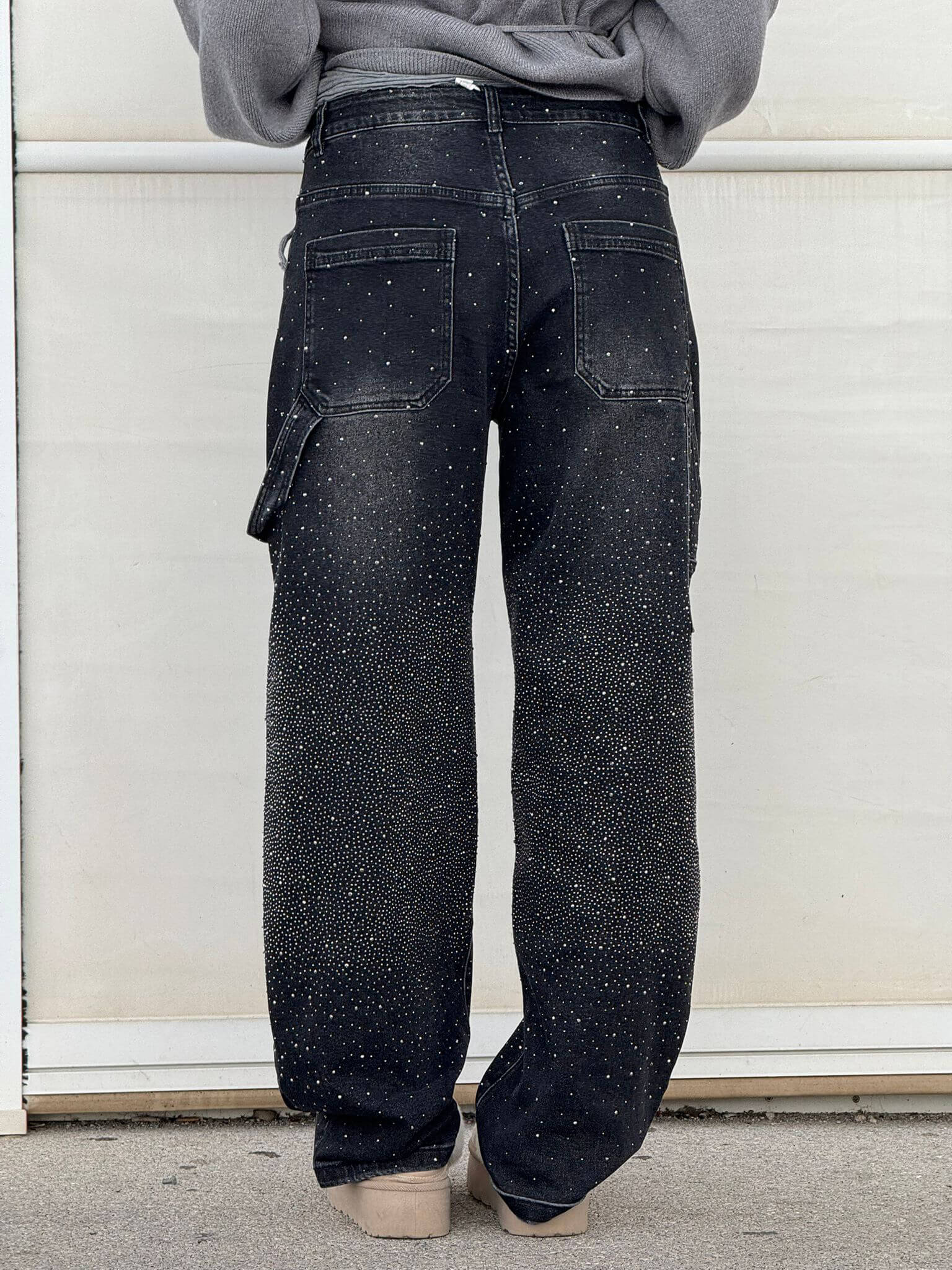 Nova | Jeans balloon con efecto brillante
