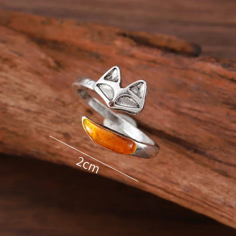 Anillo Vintage de Espíritu Zorro