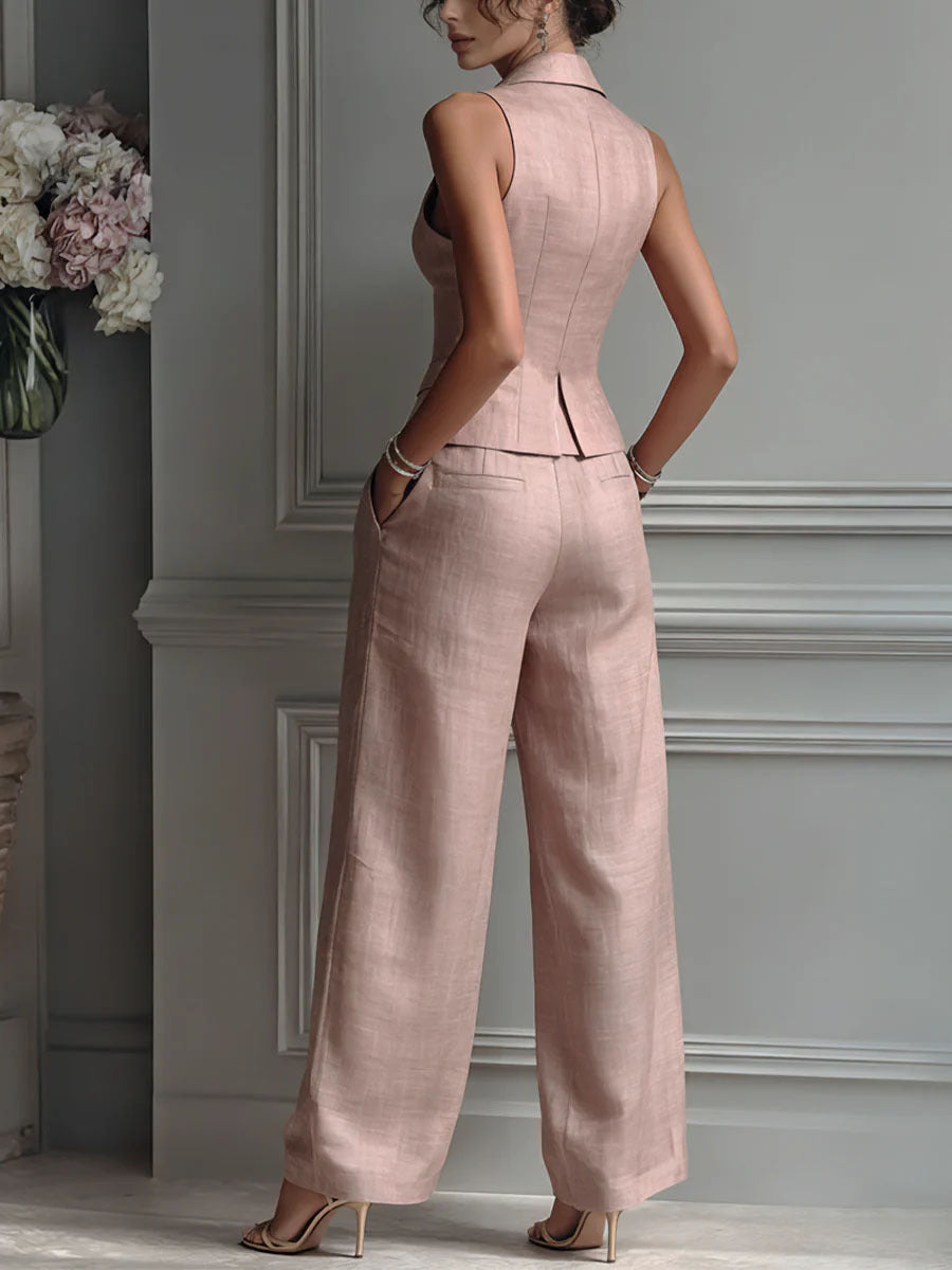 Carmen | Conjunto fluido de dos piezas con escote en V