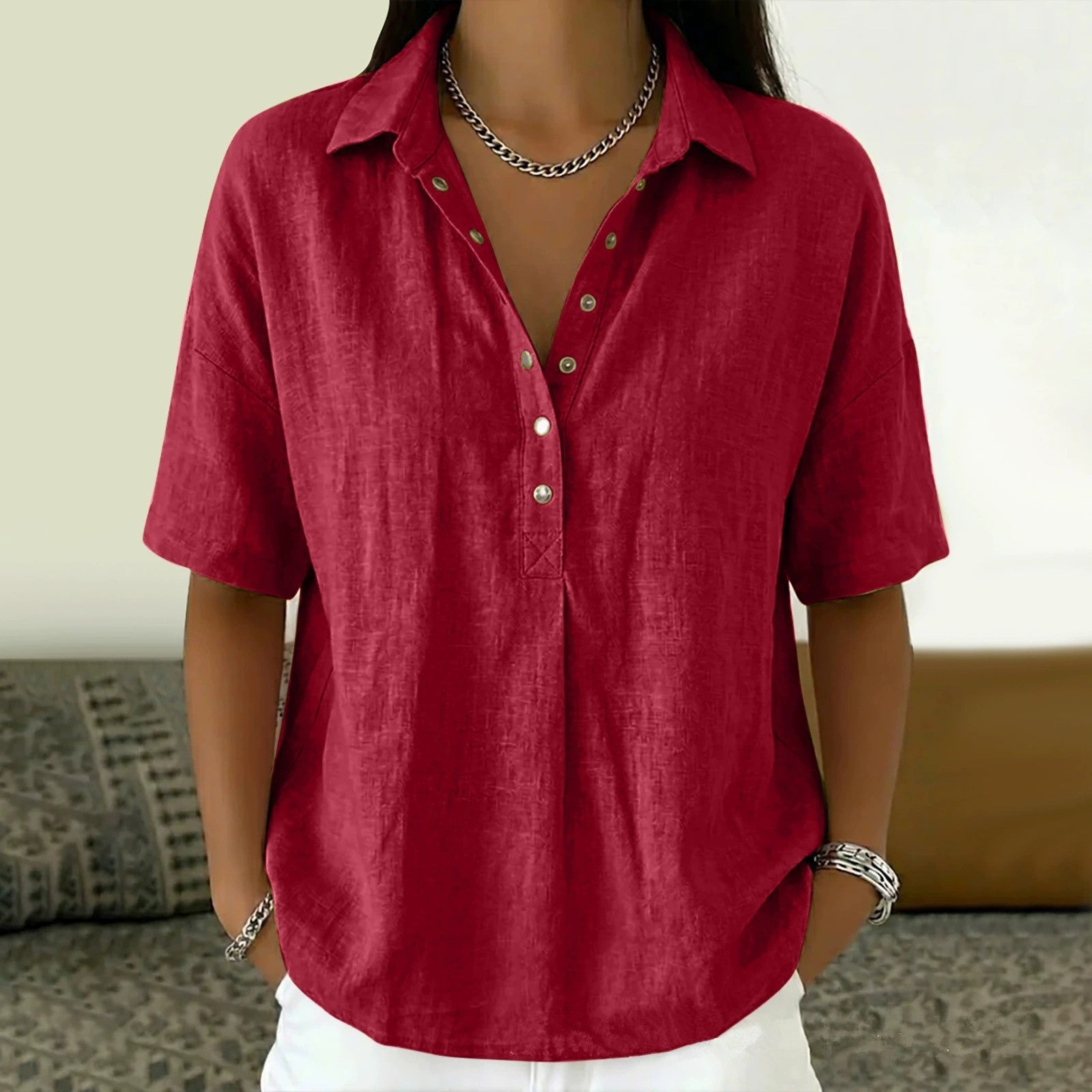 Clara | Blusa con cuello