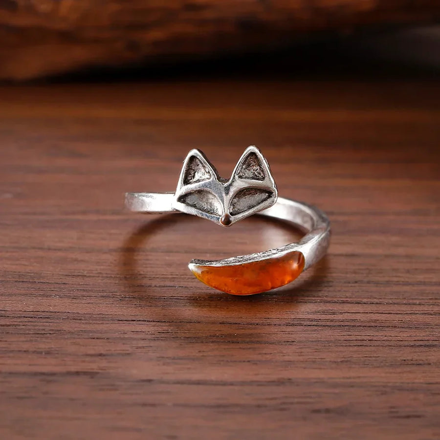 Anillo Vintage de Espíritu Zorro