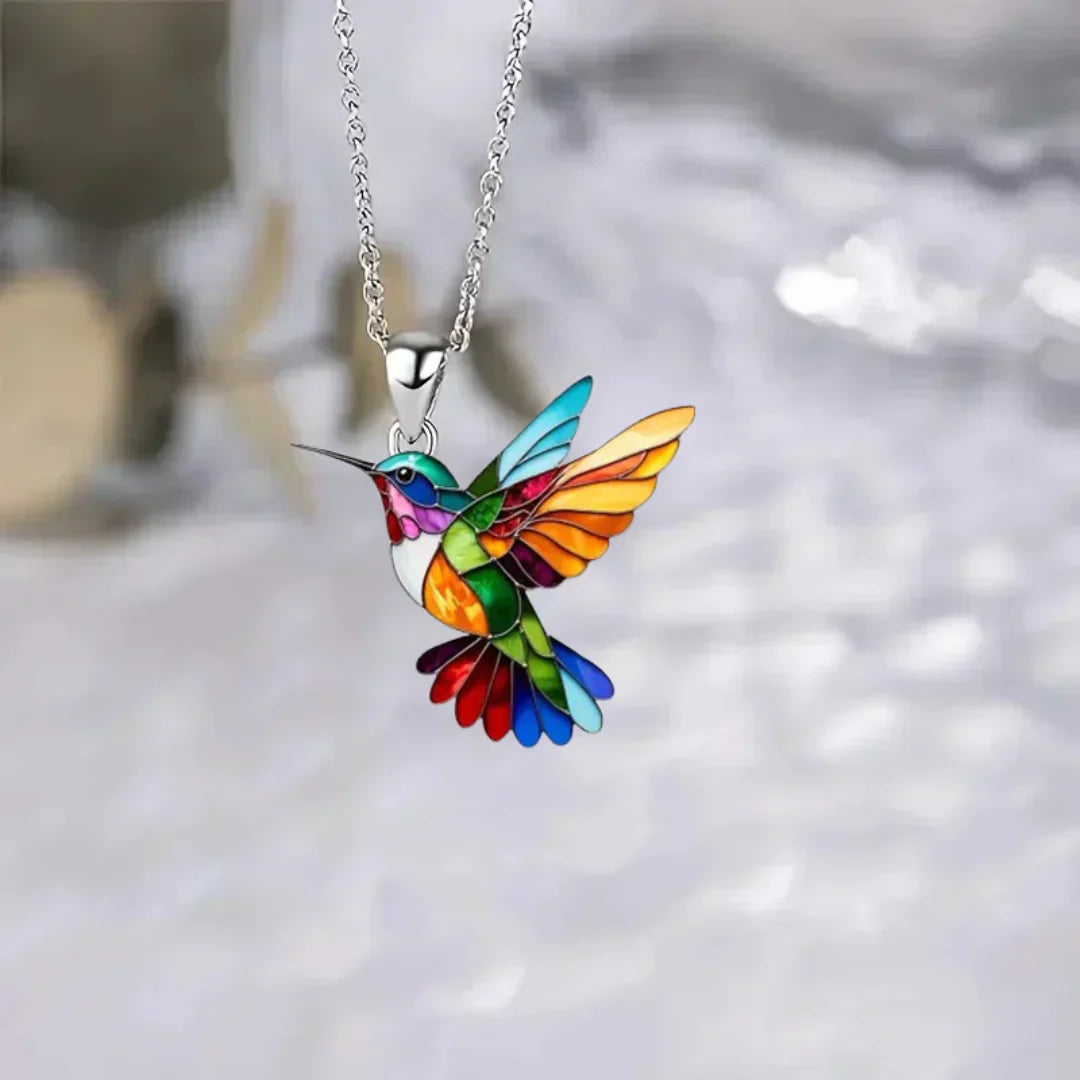 Hermoso Collar de Colibrí con Pendientes de Regalo – Oferta por Tiempo Limitado