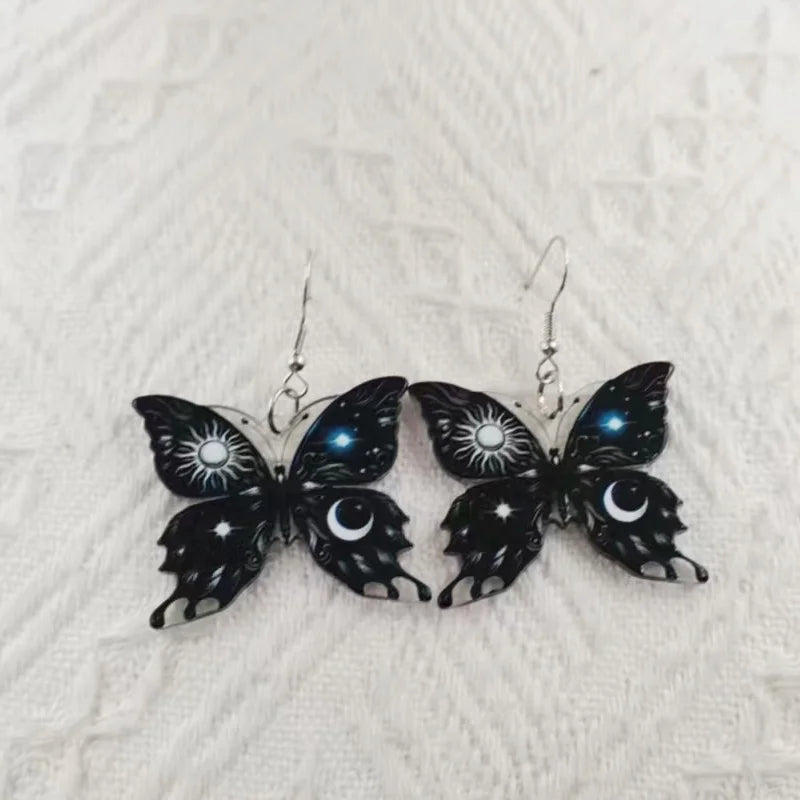 Pendientes de Mariposa Sol Luna