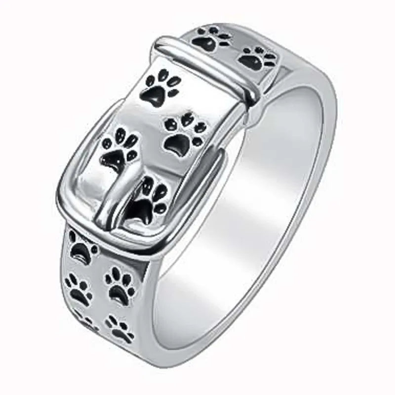 Collar Anillo Inspirado en Perros, Bonito y Elegante