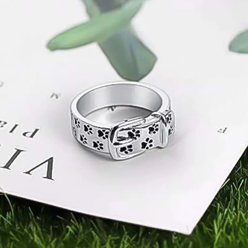 Collar Anillo Inspirado en Perros, Bonito y Elegante