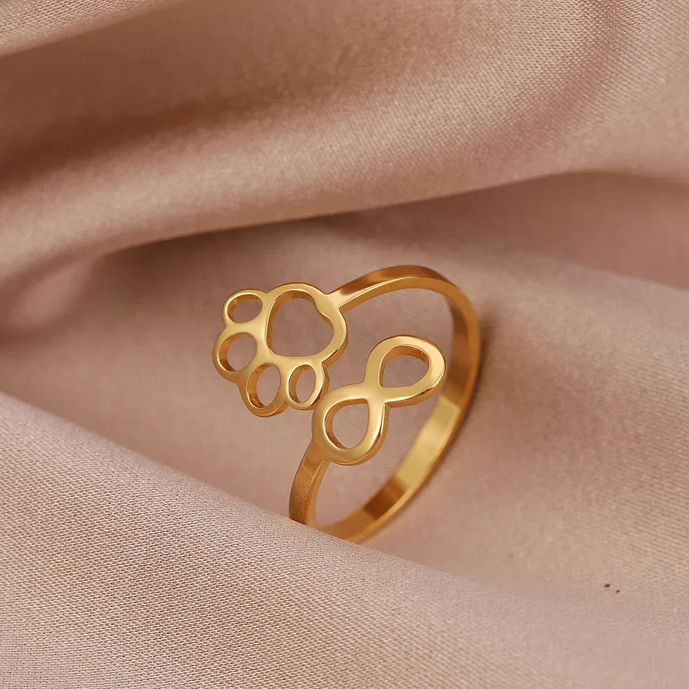 Anillo de Patas Infinito Ajustable – Acero Inoxidable