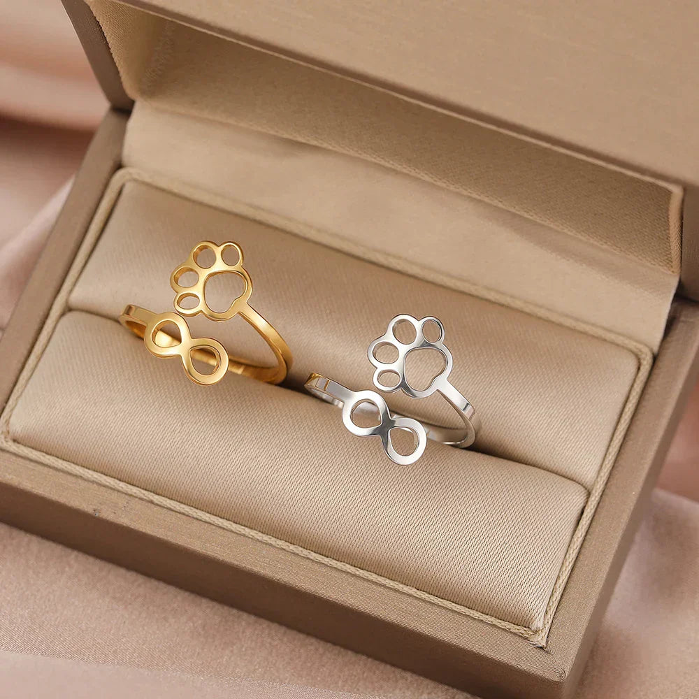 Anillo de Patas Infinito Ajustable – Acero Inoxidable