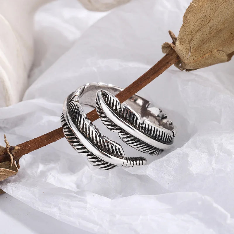 Pluma De Un Ángel - Anillo Conmemorativo Ajustable