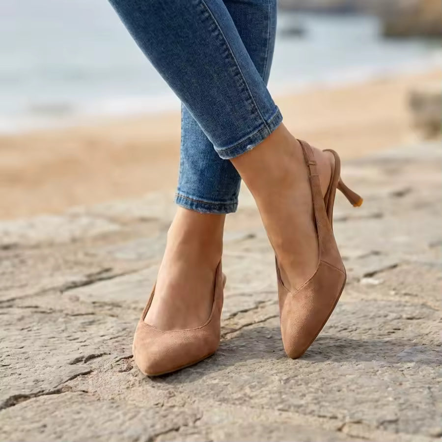 Bella | Slingback de tacón elegante