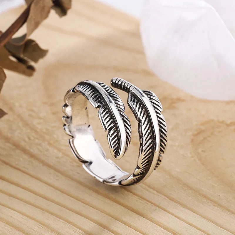 Pluma De Un Ángel - Anillo Conmemorativo Ajustable