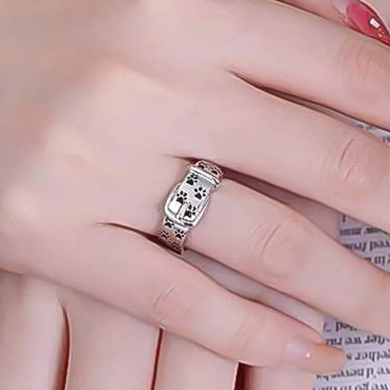 Collar Anillo Inspirado en Perros, Bonito y Elegante