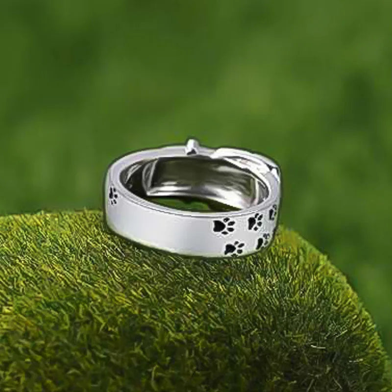 Collar Anillo Inspirado en Perros, Bonito y Elegante
