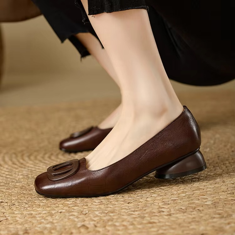 Sophia | Elegantes zapatos planos de cuero