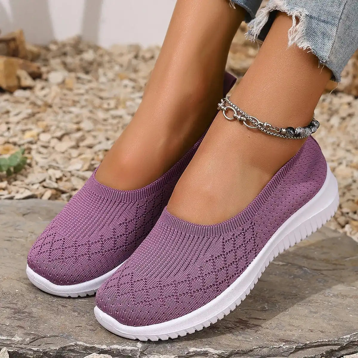 Sandra | Zapatillas Antideslizantes Transpirables