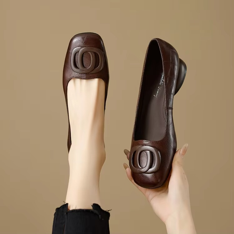 Sophia | Elegantes zapatos planos de cuero