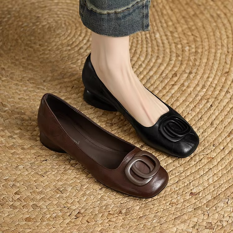 Sophia | Elegantes zapatos planos de cuero