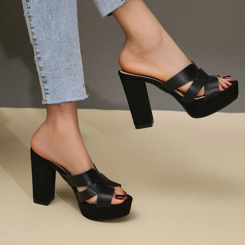 Marta | Tacones ortopédicos de plataforma con tacón de bloque