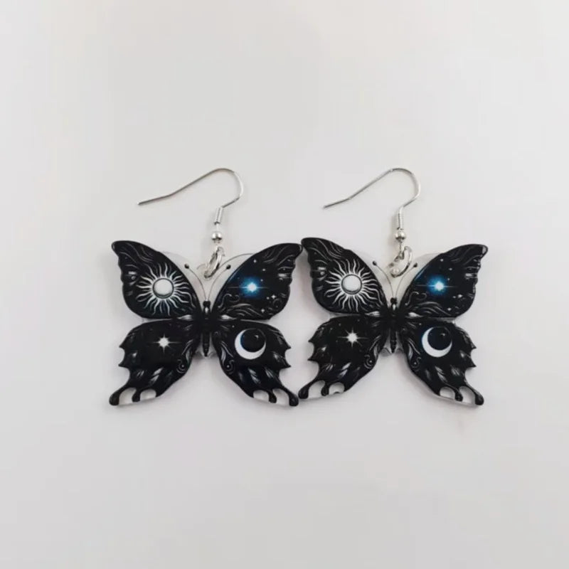 Pendientes de Mariposa Sol Luna
