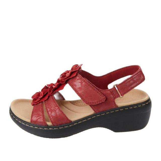 Burdeos | Sandalias ergonómicas con suela acolchada