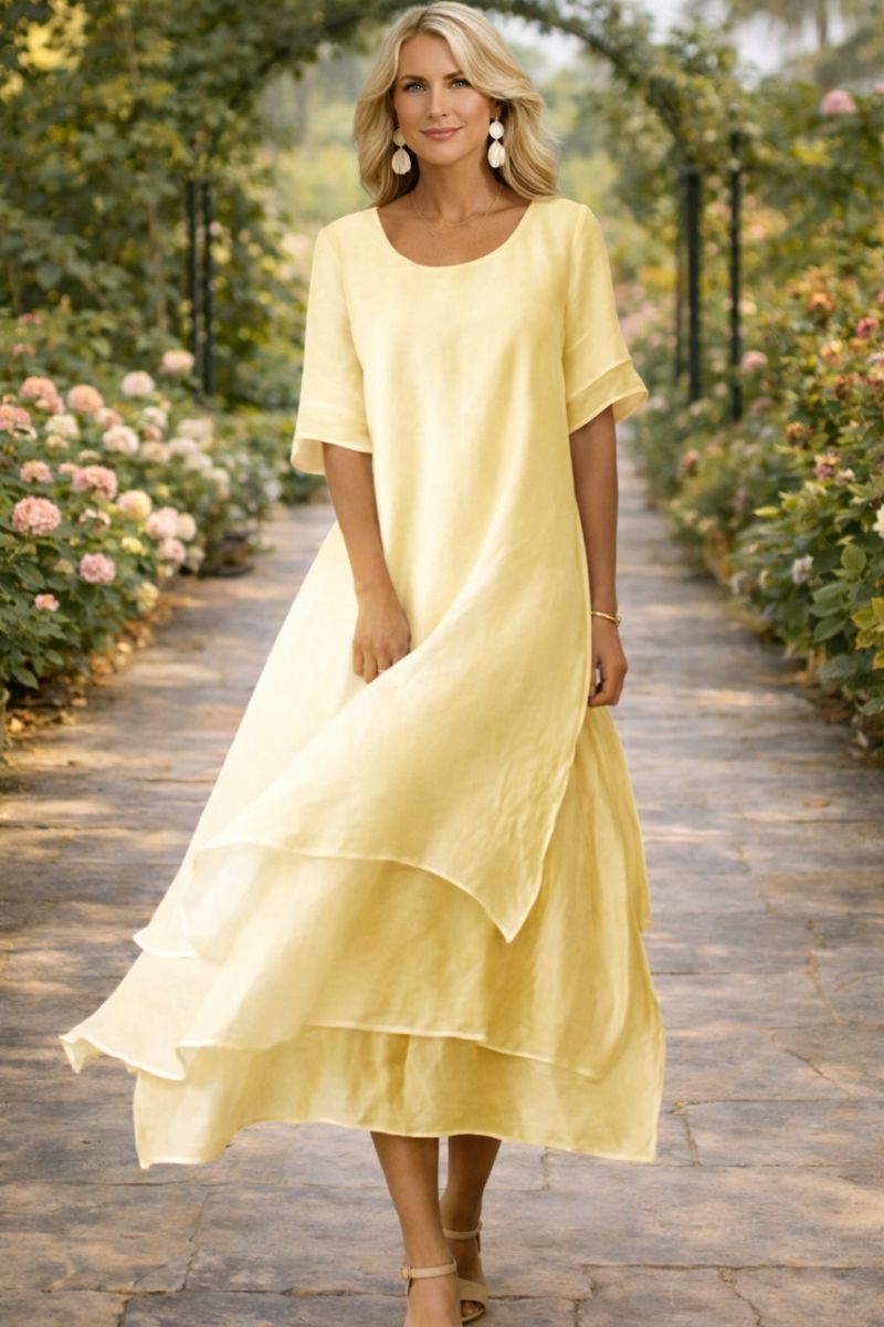 Esperanza | Vestido largo fluido de silueta elegante