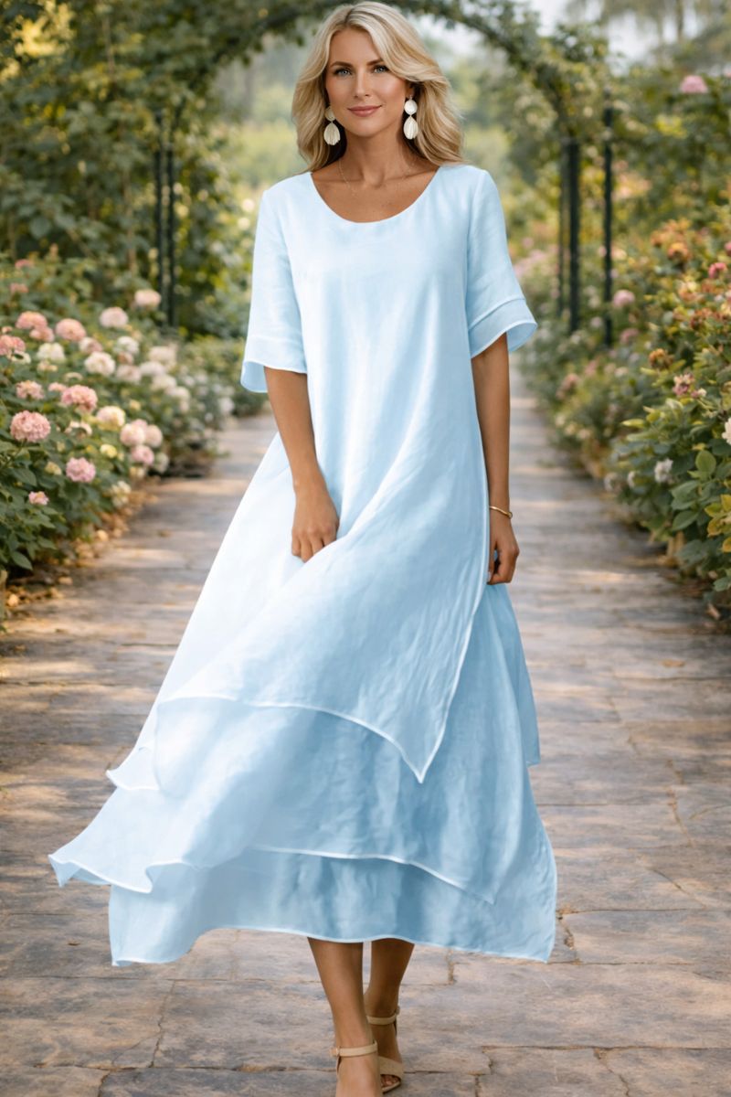 Esperanza | Vestido largo fluido de silueta elegante