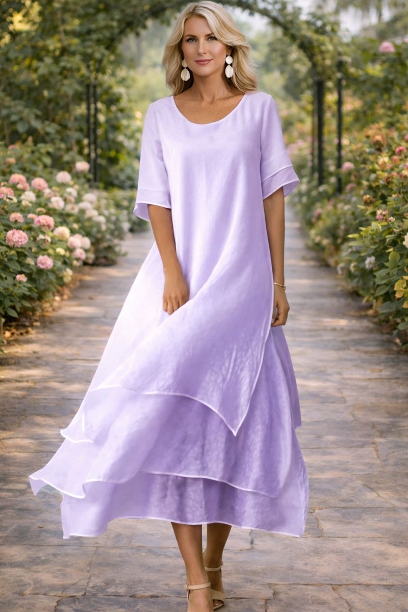 Esperanza | Vestido largo fluido de silueta elegante