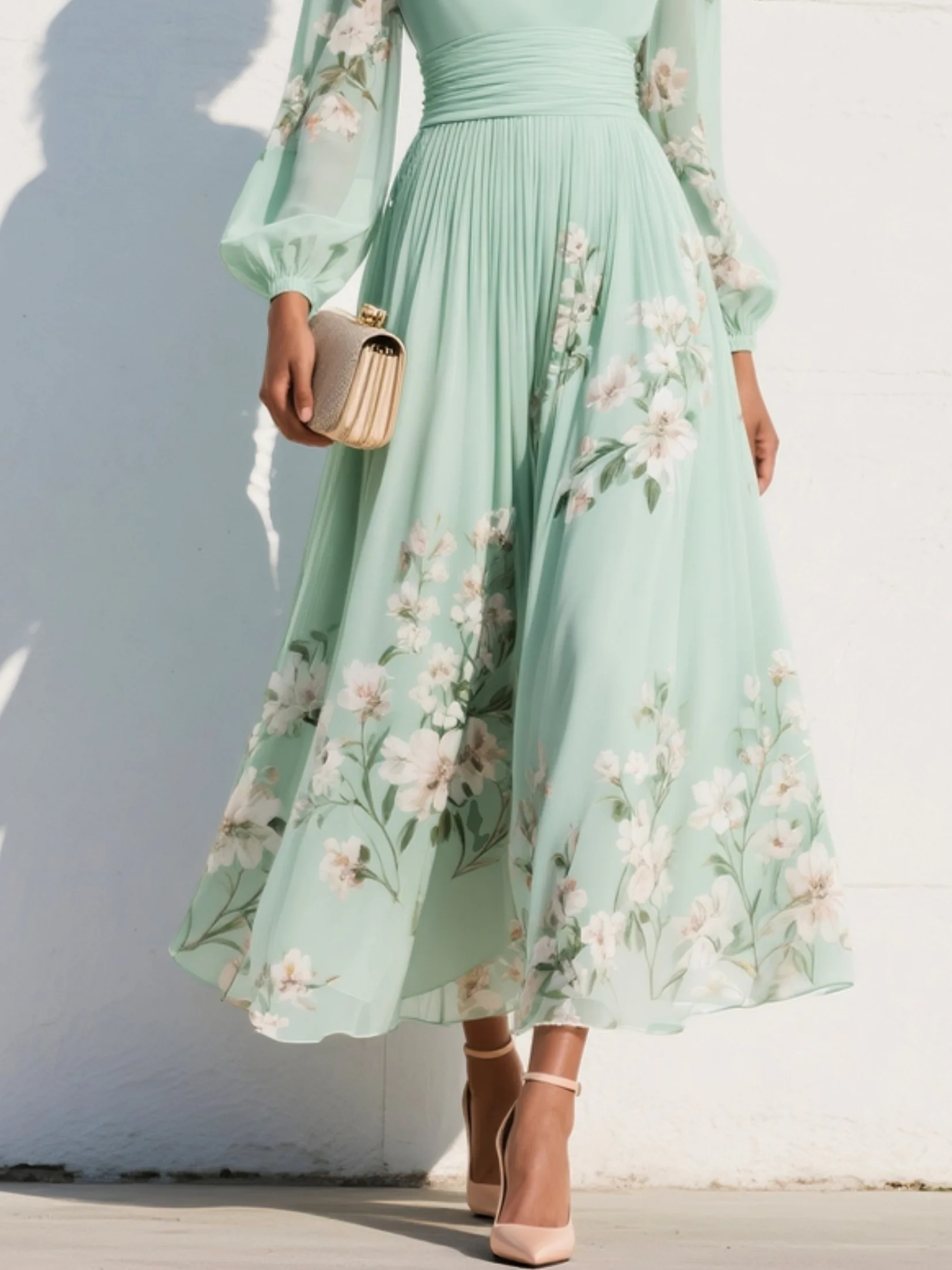 Coral | Vestido maxi