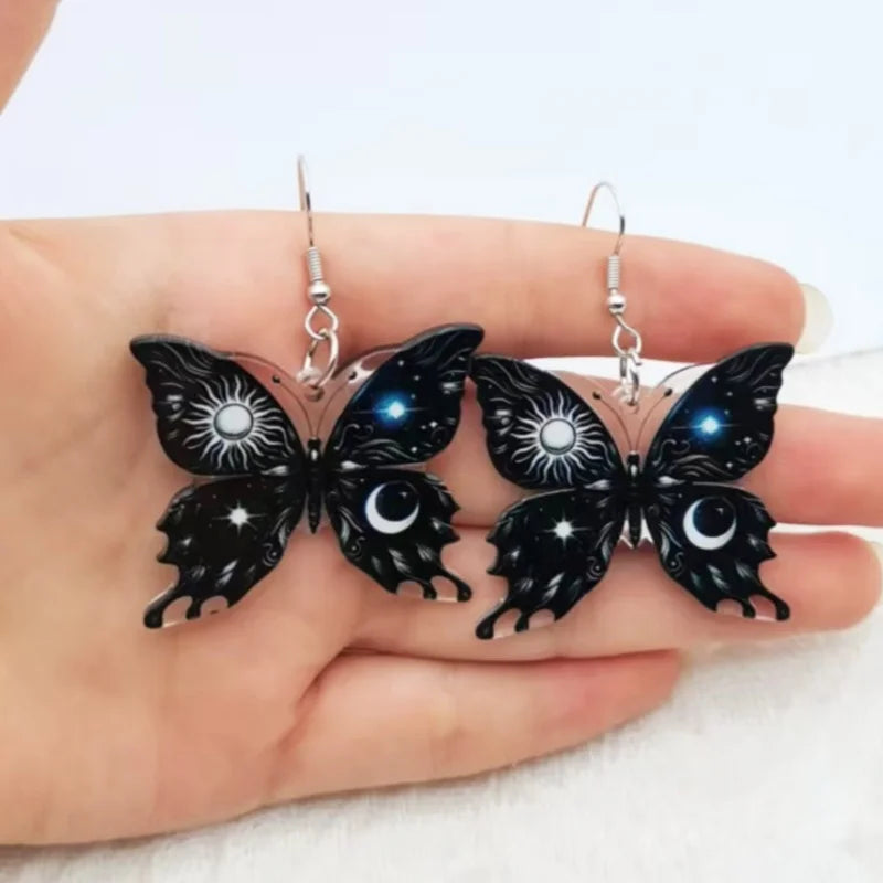 Pendientes de Mariposa Sol Luna
