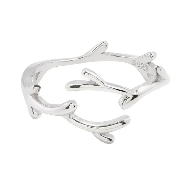 Anillo de Ramas de Plata Esterlina