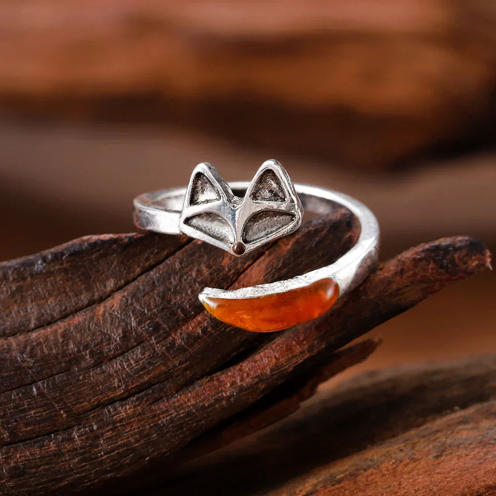 Anillo Vintage de Espíritu Zorro