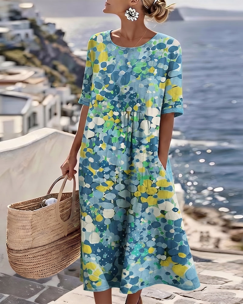 Flora | Vestido midi floral suelto
