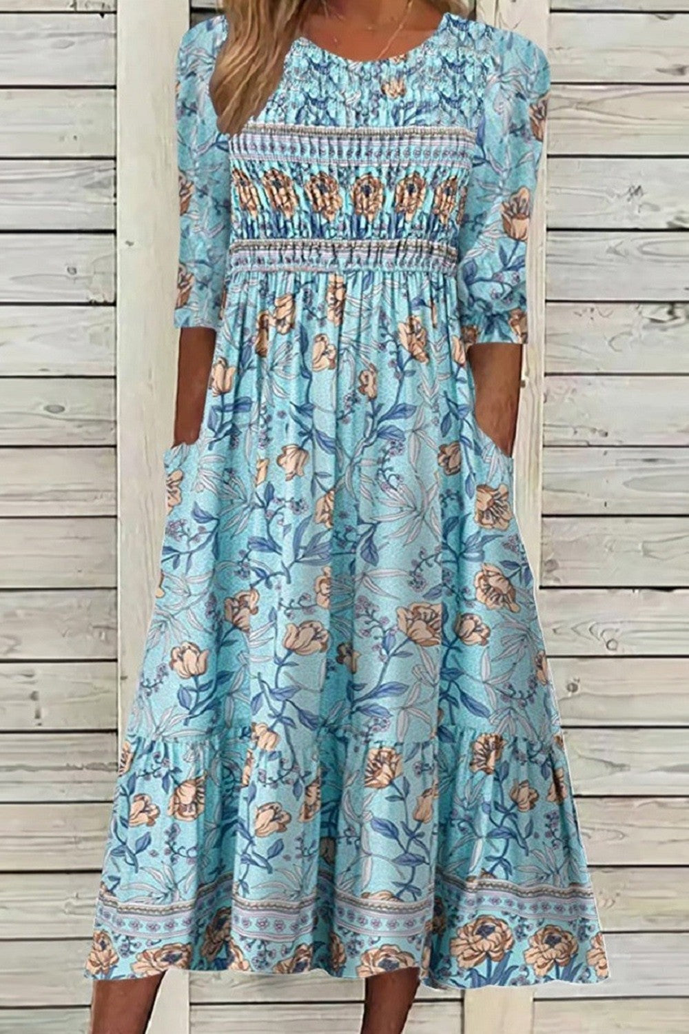 Florencia | Vestido fluido de inspiración floral