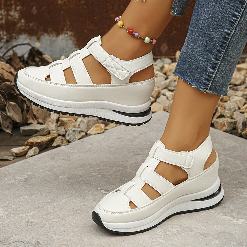 Elena | Sandalias con velcro y puntera cerrada