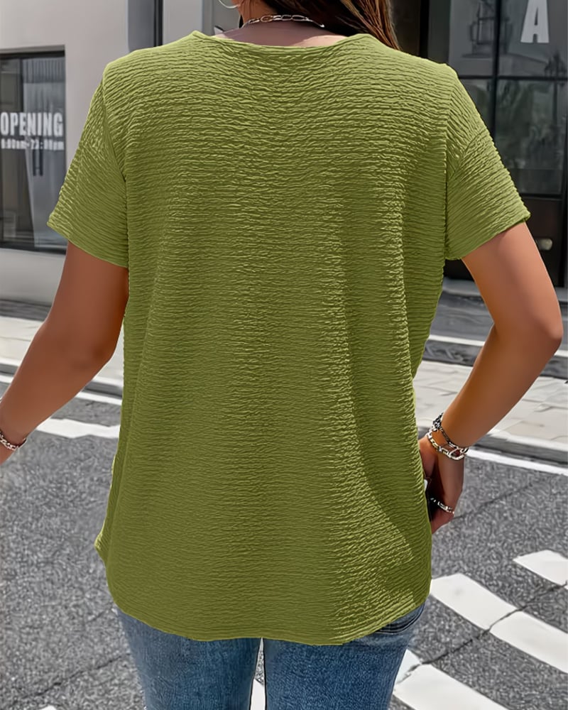 Olivia | Camiseta cuello Peter Pan con botones