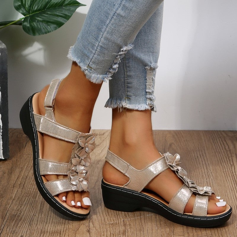 Burdeos | Sandalias ergonómicas con suela acolchada