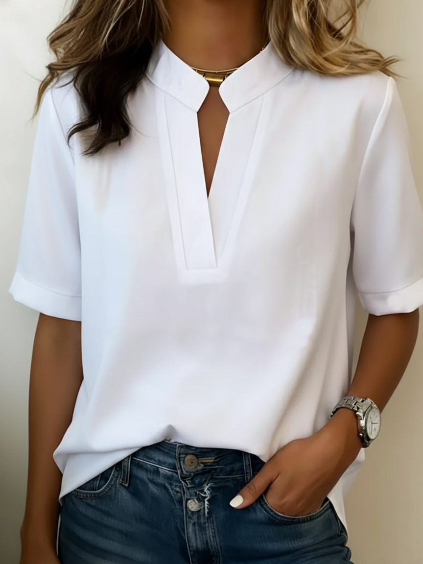 Elisa | Blusa elegante con cuello refinado