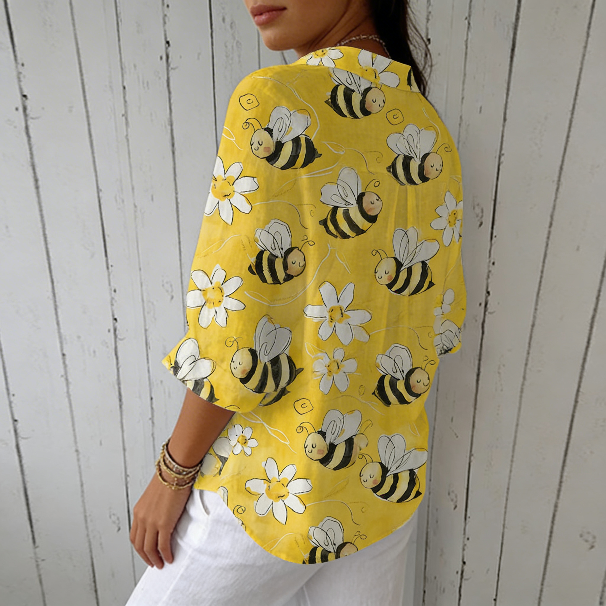 Franka | Blusa con estampado de abejas