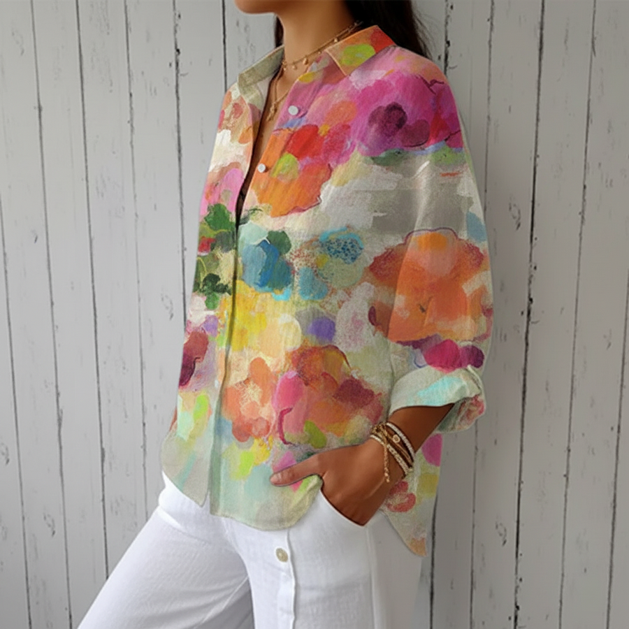 Ella | Blusa con estampado suave
