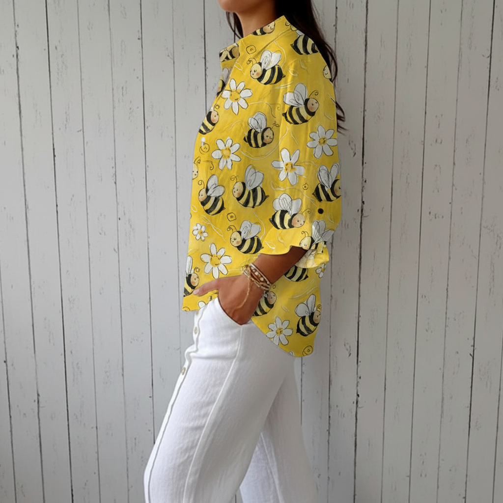 Franka | Blusa con estampado de abejas
