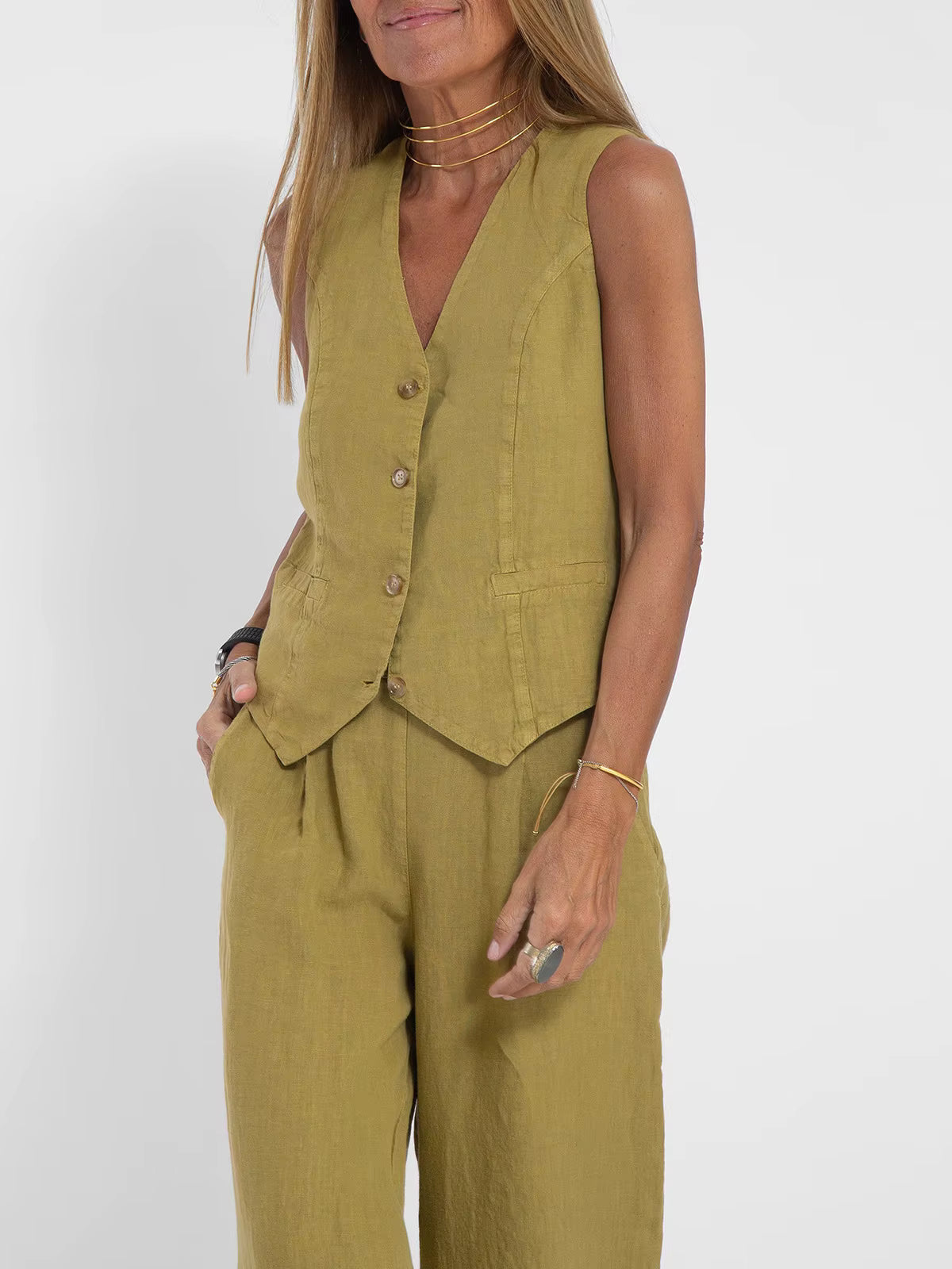 Sofía | Conjunto de chaleco y pantalón