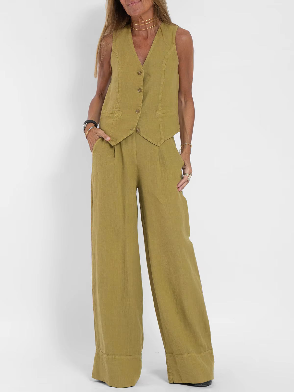 Sofía | Conjunto de chaleco y pantalón