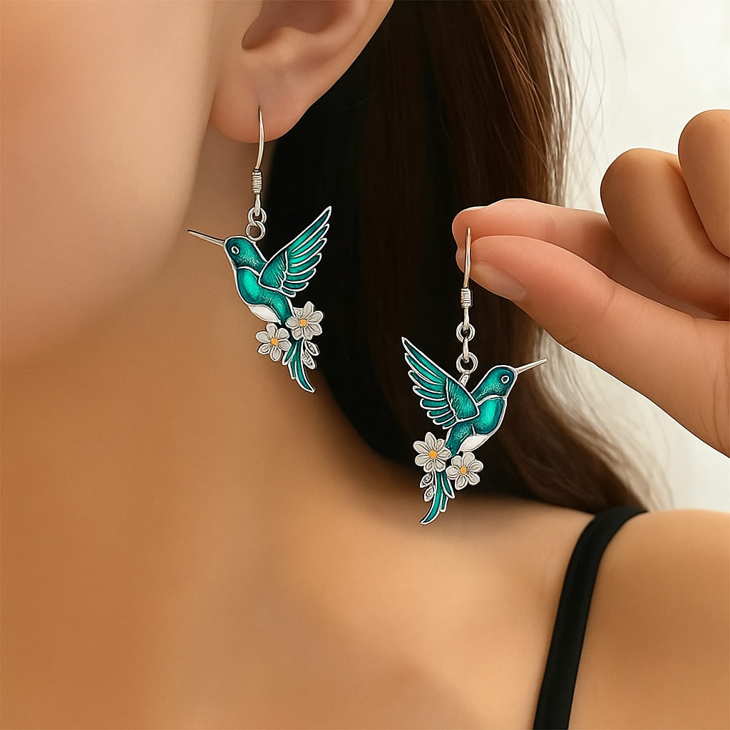 Hermosa Collar de Colibrí con Aretes de Regalo – Oferta por Tiempo Limitado