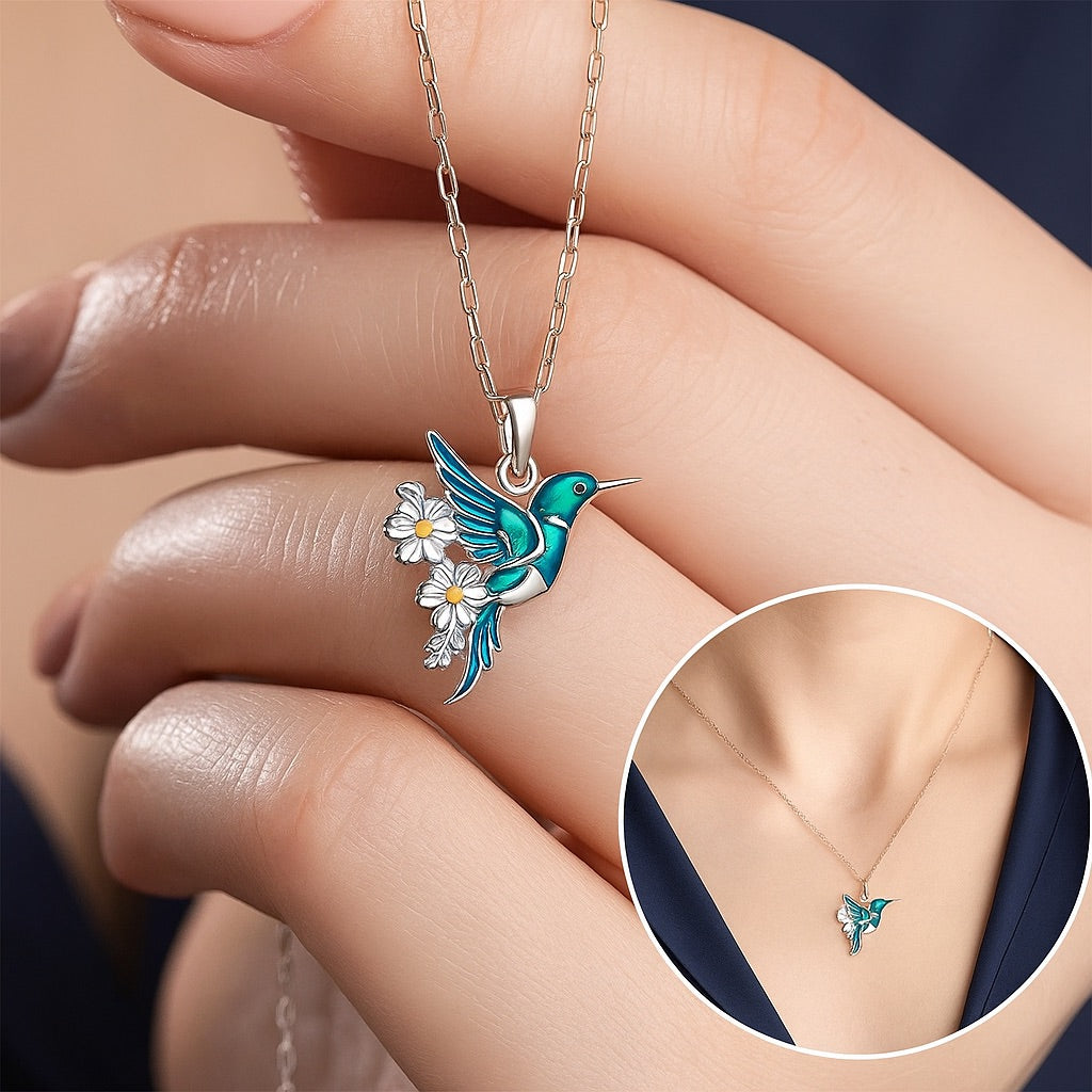 Hermosa Collar de Colibrí con Aretes de Regalo – Oferta por Tiempo Limitado