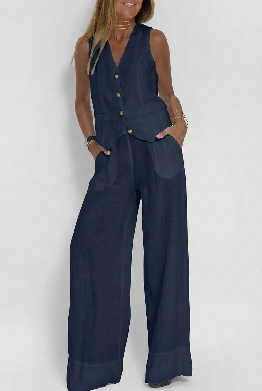 Sofía | Conjunto de chaleco y pantalón