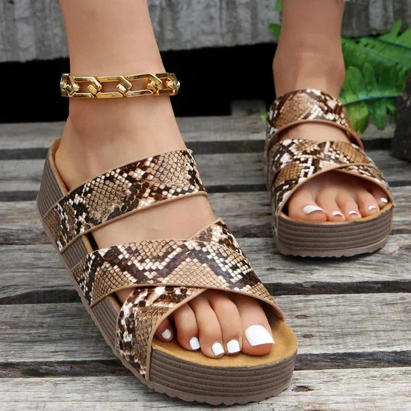Clara | Sandalias de cuero con pisada estable