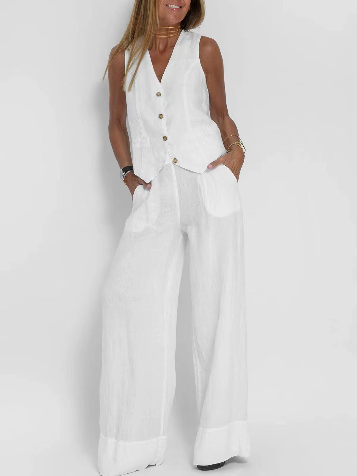 Sofía | Conjunto de chaleco y pantalón